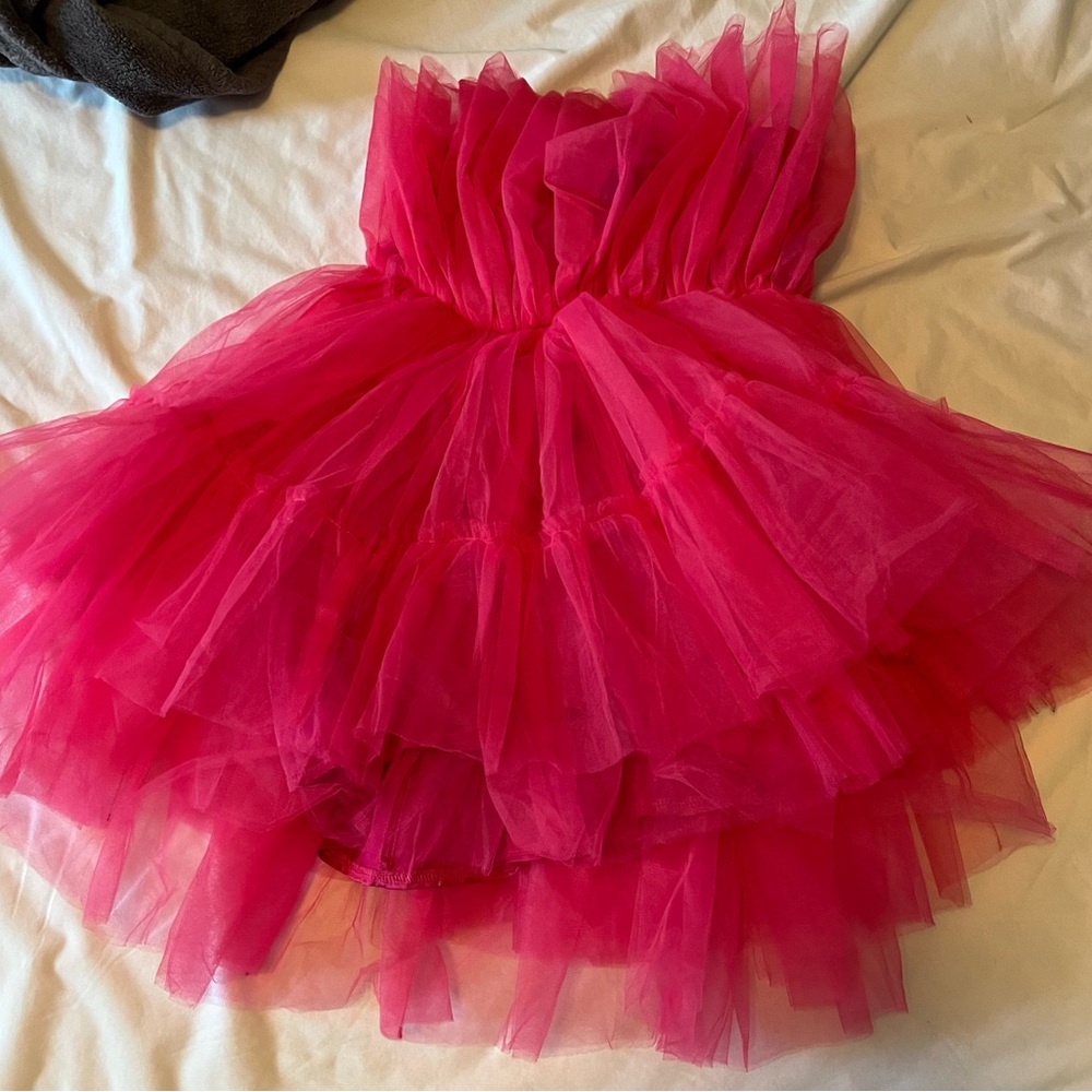 Hot Pink Tulle Dress